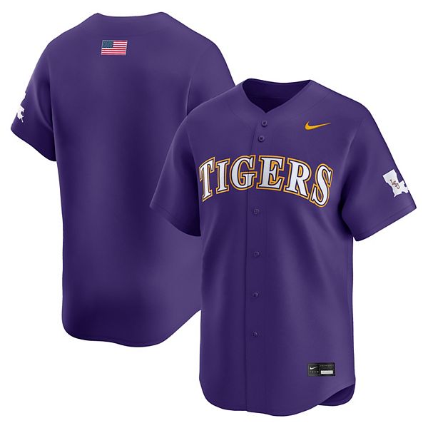 

Мужская бейсбольная майка LSU Tigers Alternate Limited фиолетовая Nike