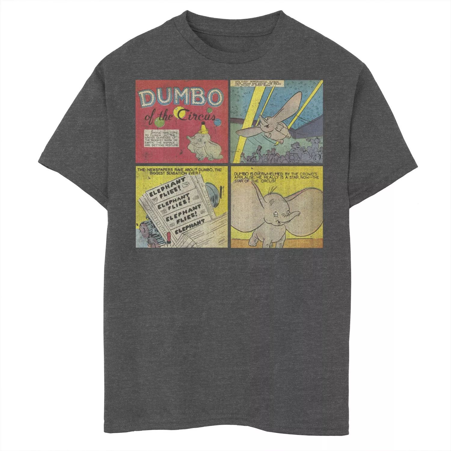 

Винтажная футболка с рисунком комиксов Disney's Dumbo для мальчиков 8–20 лет Disney