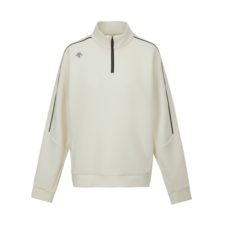 

Женские беговые вязаные толстовки с капюшоном Descente, cr-cream