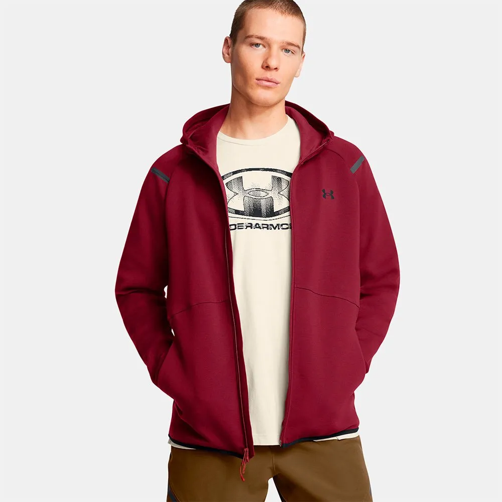 

Толстовка Under Armour Unstoppable Fleece EU full zip, красный