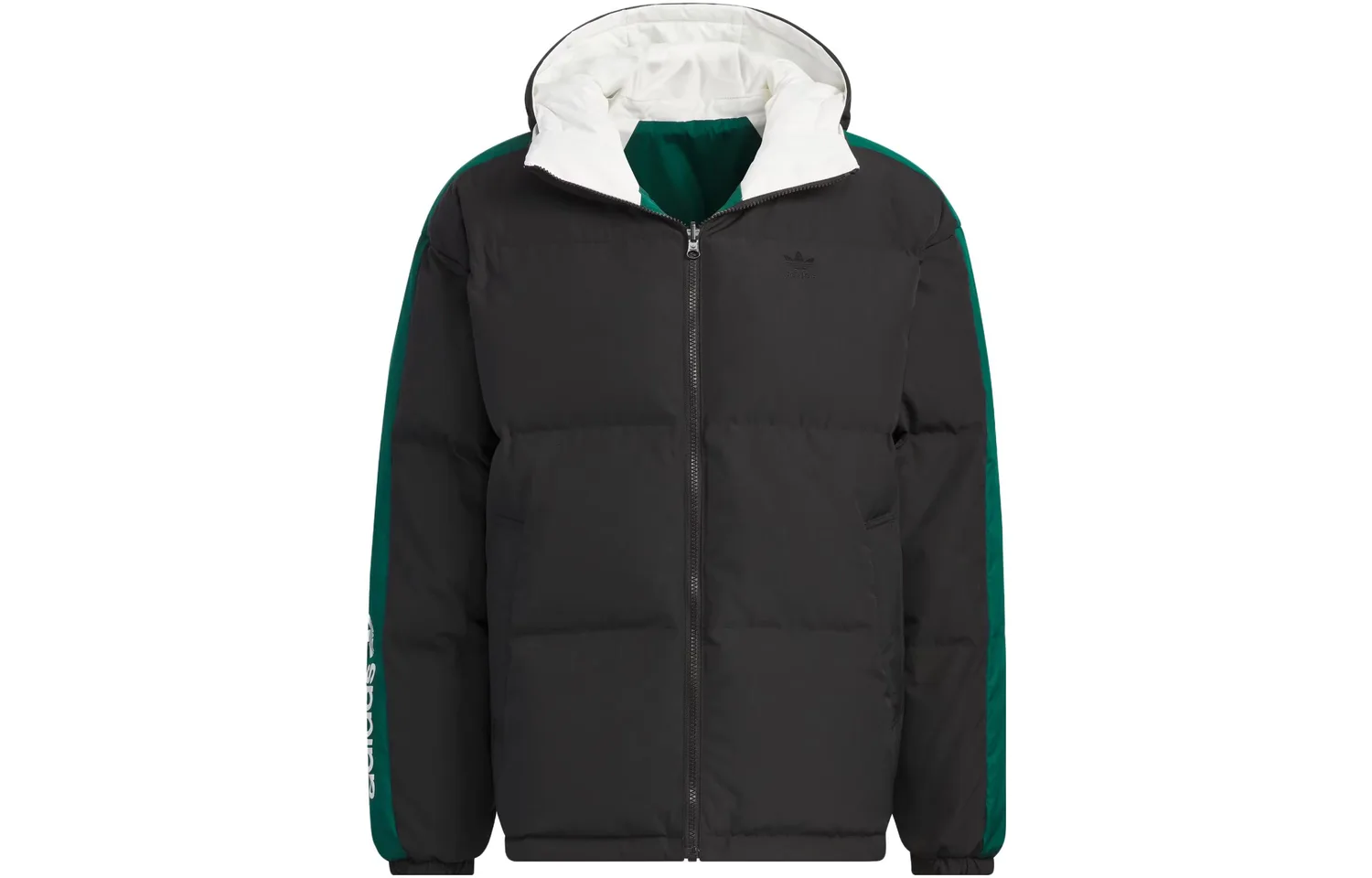 Adidas Originals Пуховик мужской лесной зеленый/черный