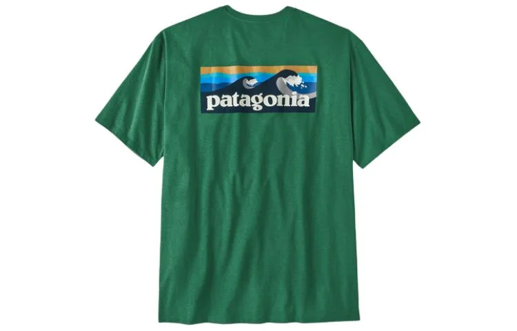 Футболка с принтом логотипа Patagonia, Gathered Green/WPGN