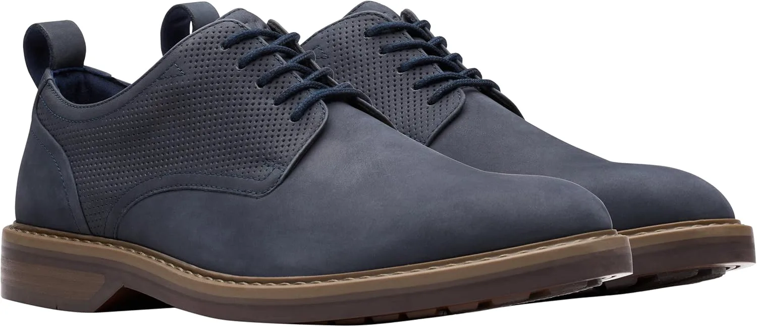 Мужские туфли Clarks Aldwin Derby на шнуровке, темно-синий — фото 3