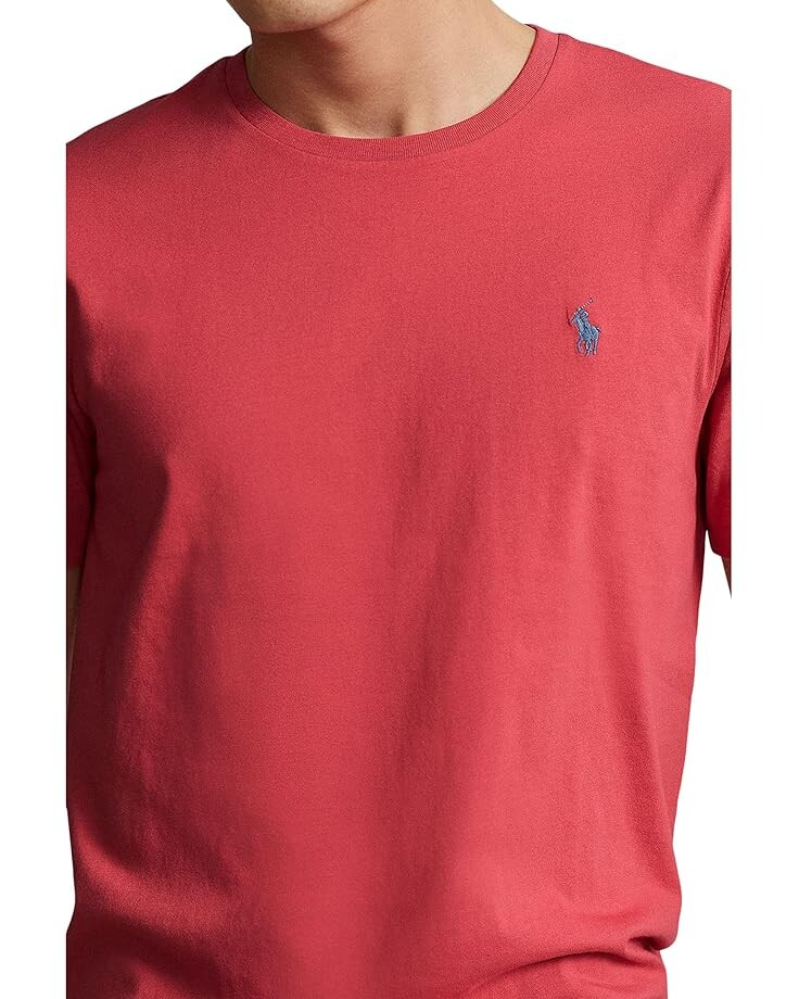 Футболка Polo Ralph Lauren Classic Fit Jersey Crew Neck T-Shirt, цвет Red Sky — фото 2