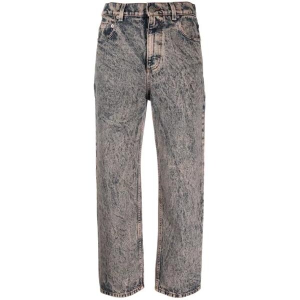 

Джинсы acid-wash cropped denim jeans Marni, розовый