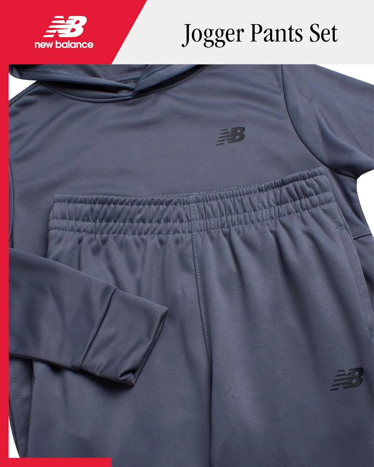 Спортивный костюм для мальчиков New Balance Tech Fleece, цвет Dark Artic Grey — фото 2