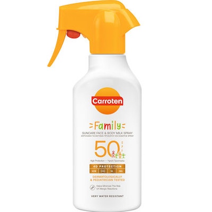 

Солнцезащитный лосьон Family Trigger Spray для семьи Spf 50 - 270 мл Carroten