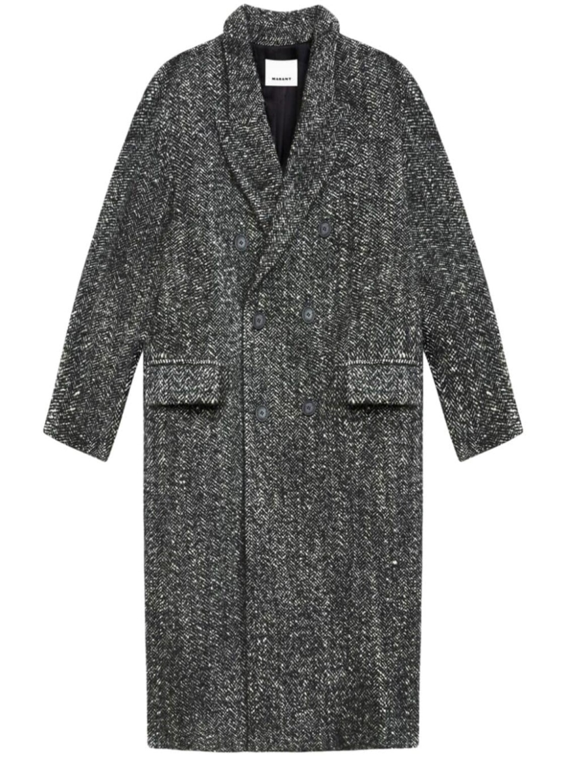 

MARANT двубортное пальто, черный
