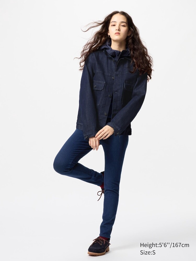 

Ультраэластичные леггинсы джинсовые Uniqlo, синий