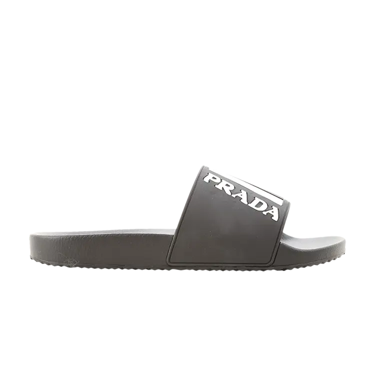 

Кроссовки Prada Poolside Slide 'Black', черный