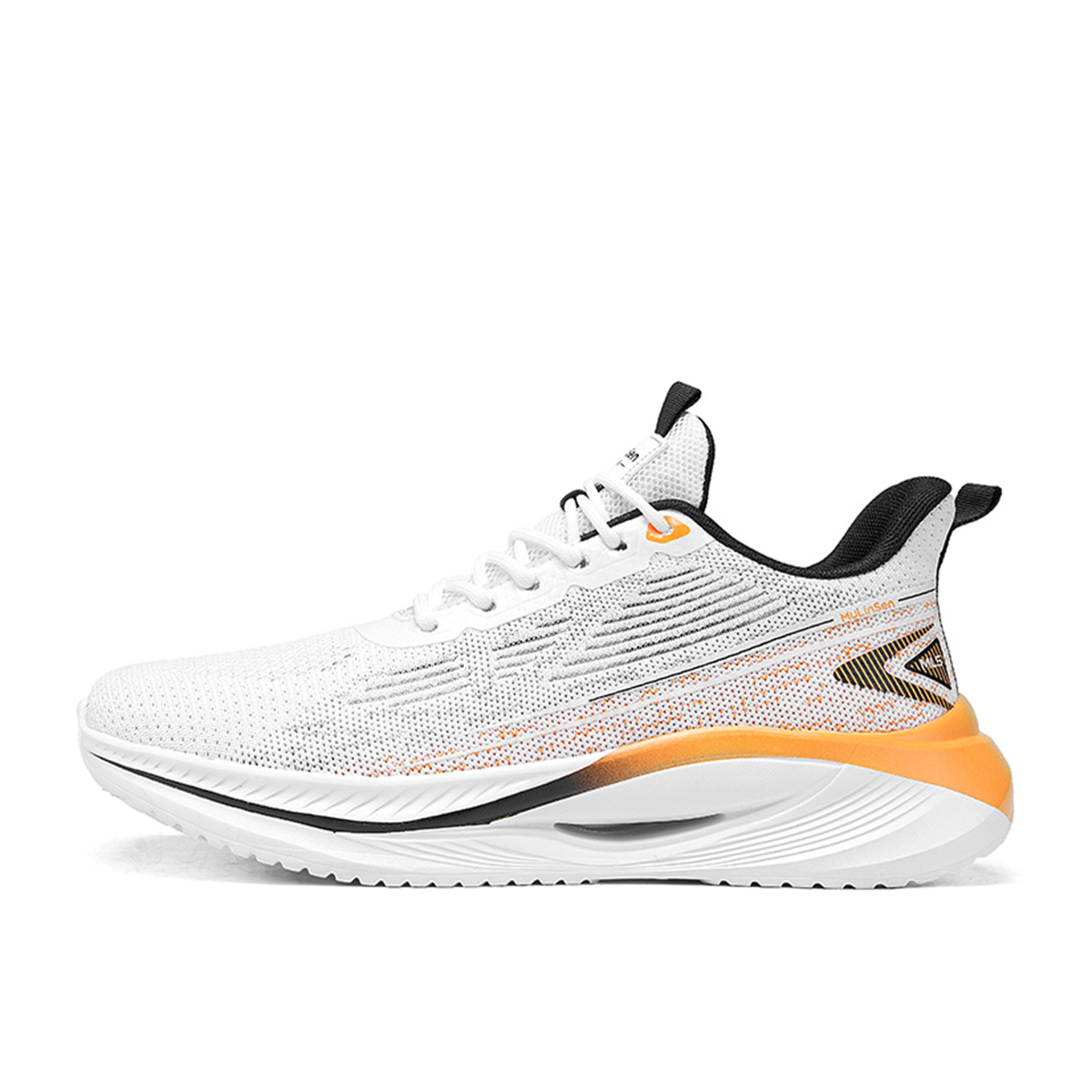 

Дышащие низкие повседневные туфли для мужчин Mulinsen, White Orange