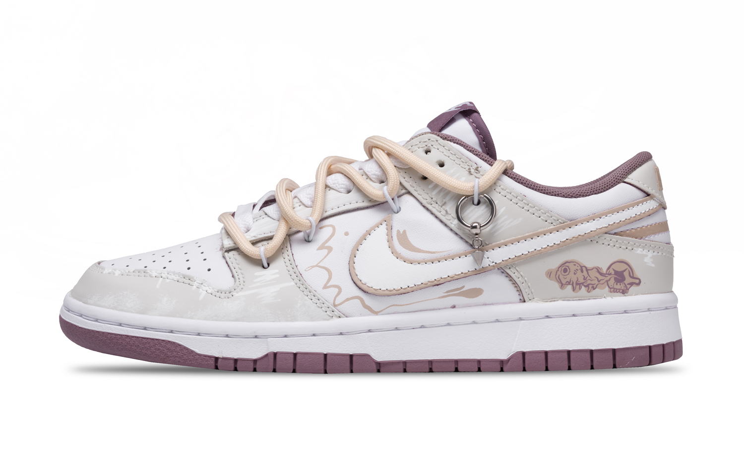 

Nike Низкие скейтерские кроссовки dunk ancient and mischievous мужские beige white pink