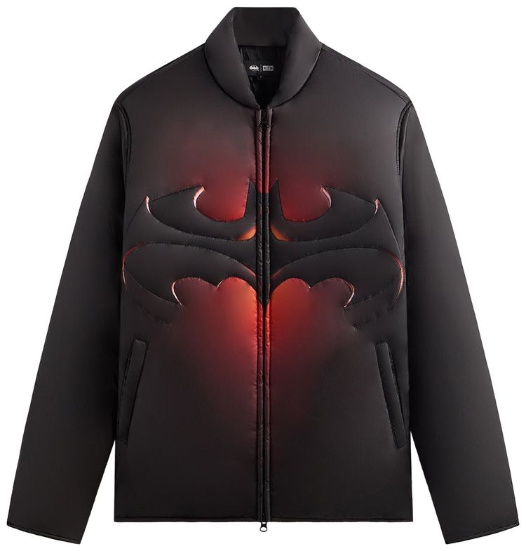 

Стеганая объемная куртка Kith x Batman Brixton, черный