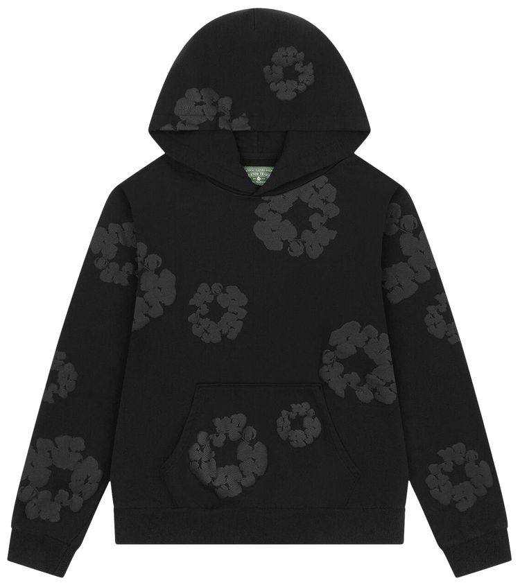 

Худи Denim Tears Mono Wreath Hoodie 'Black', черный
