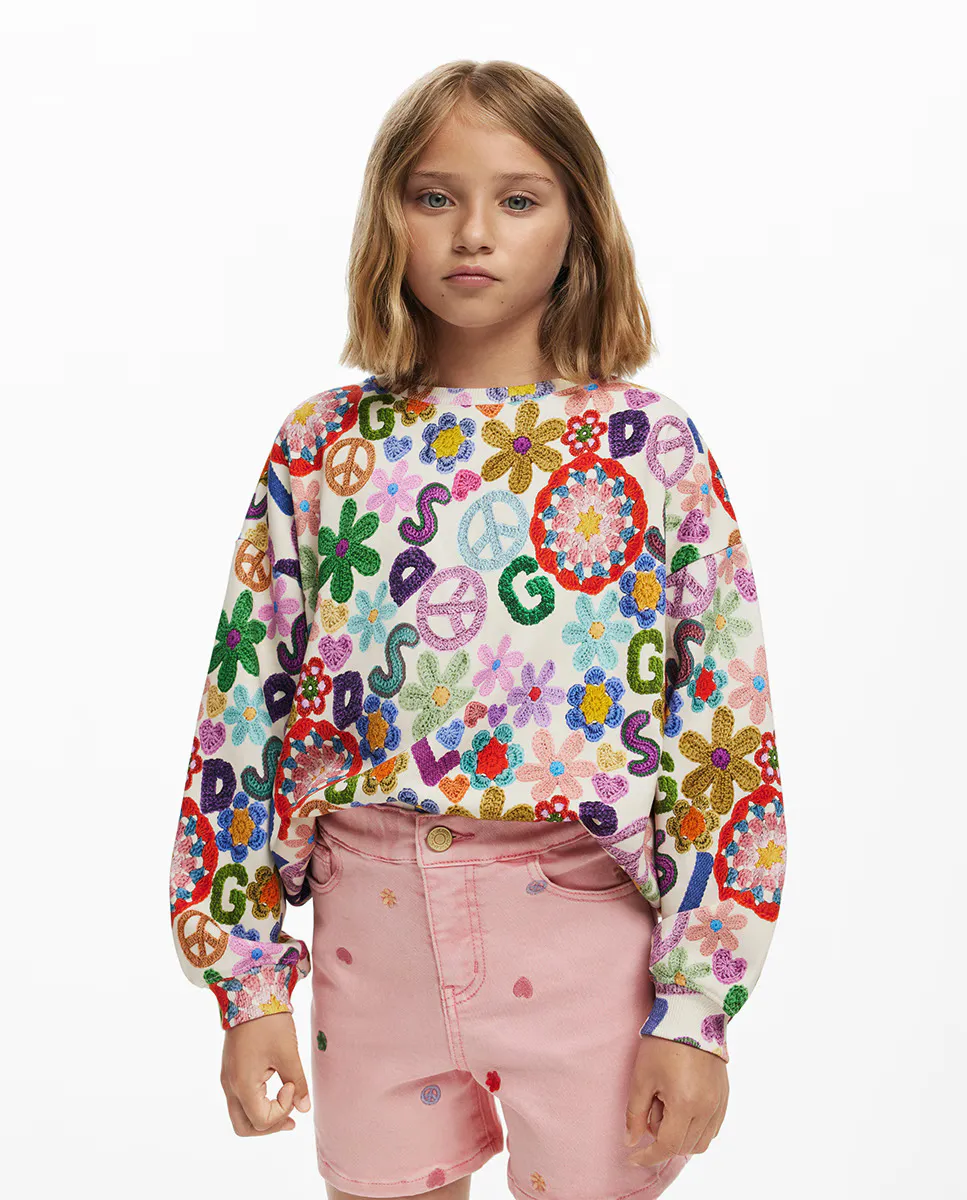 

Джинсовые шорты для девочек Desigual, цвет Rosa