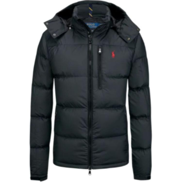 Polo Ralph Lauren Детальная куртка с молнией, Black — фото 3