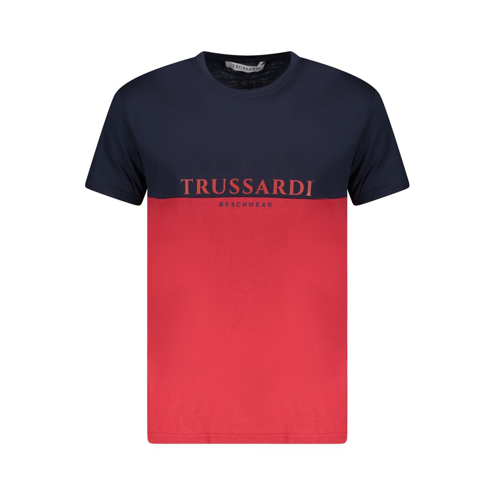 

Красная хлопковая мужская футболка Trussardi