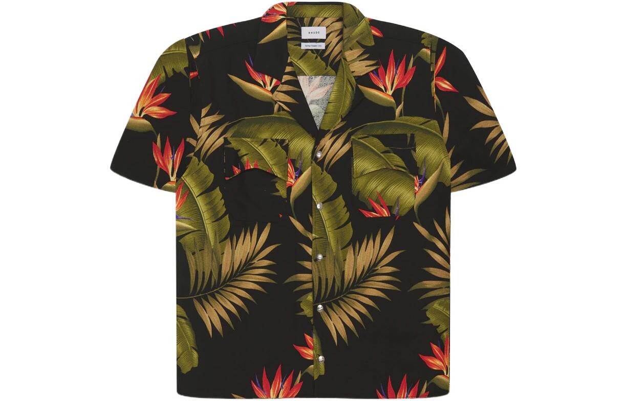

Рубашка унисекс черная Rhude, черный