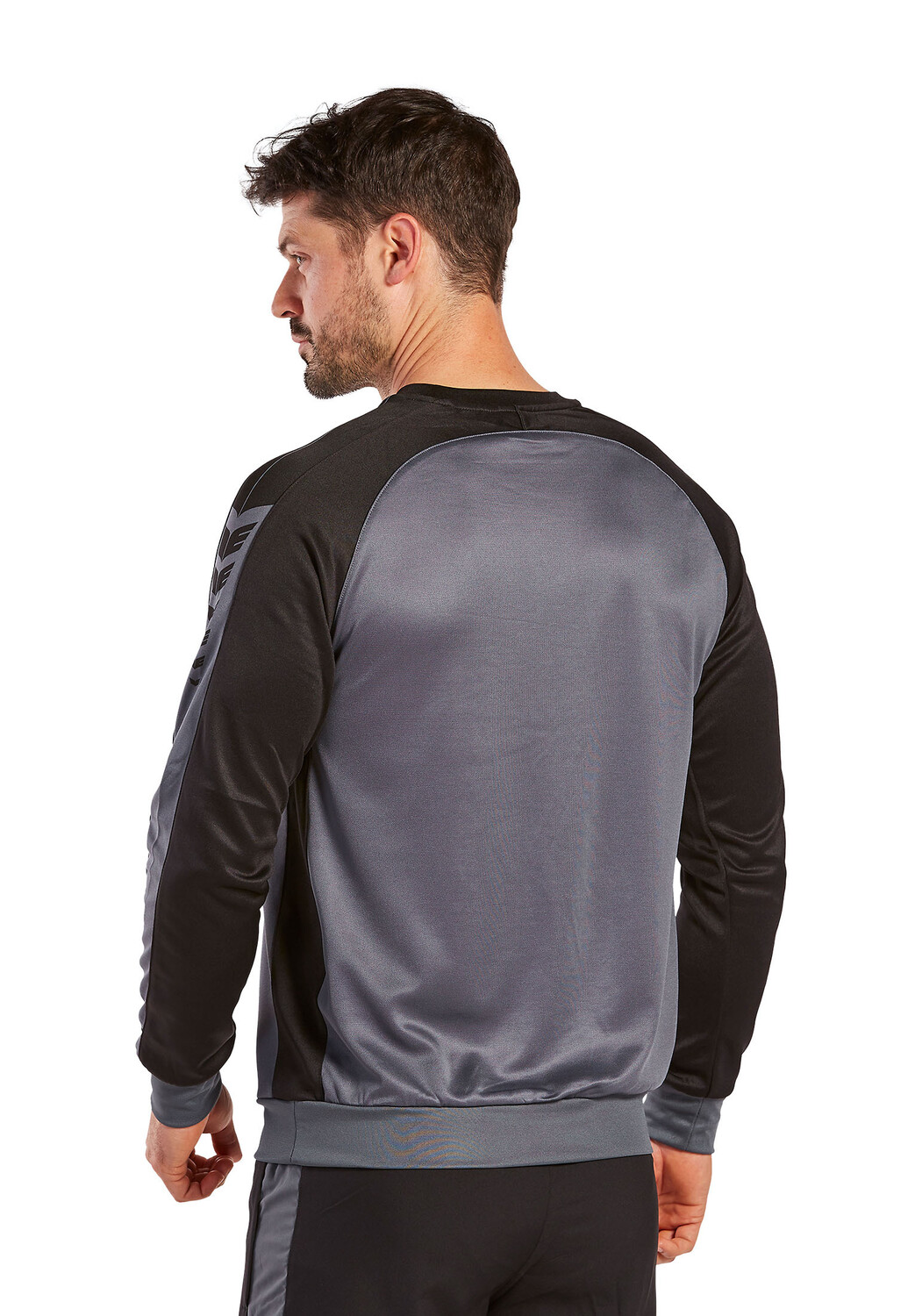 Спортивная футболка erima Six Wings Sweatshirt, сланцево серый/черный — фото 4
