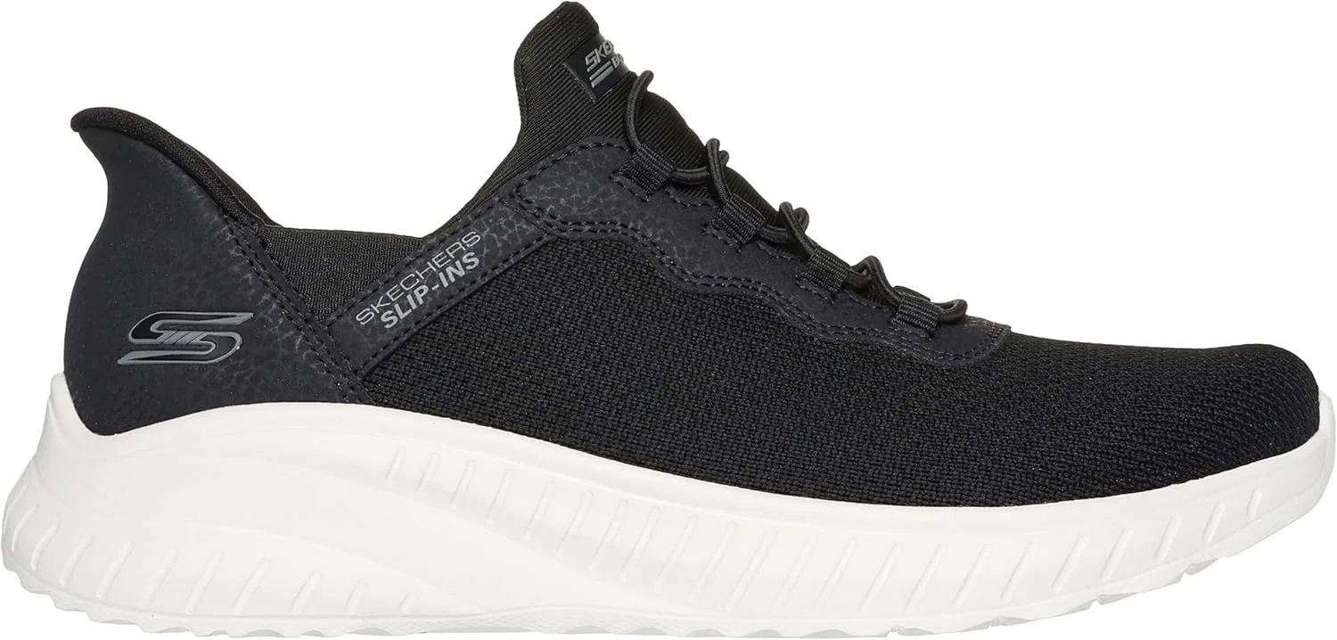 Skechers Hands Free Slip-ins Bobs Squad Chaos - Цветные женские кроссовки, Black — фото 2