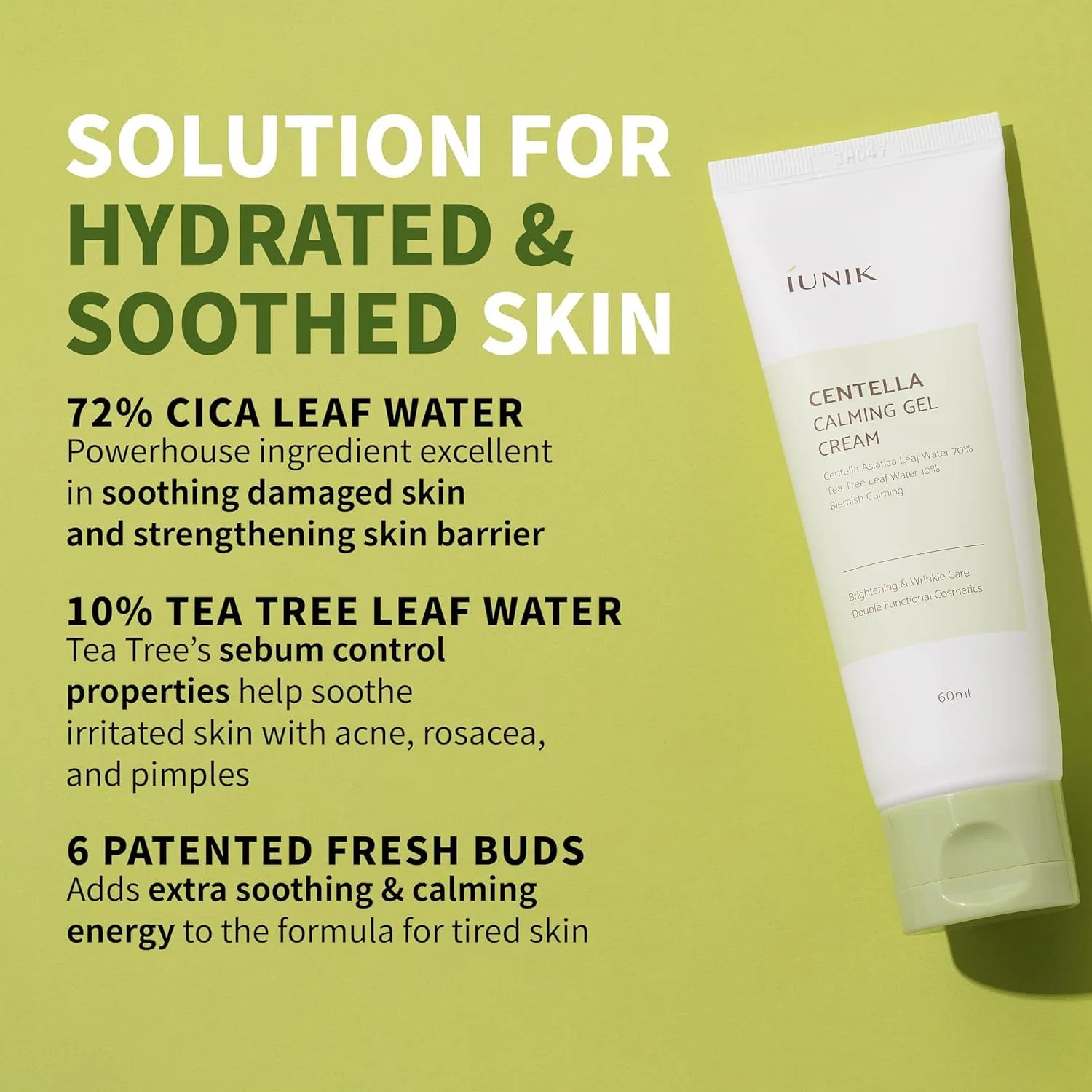Успокаивающий гель-крем «Centella Calming» от iUNIK, 60 мл Iunik — фото 3