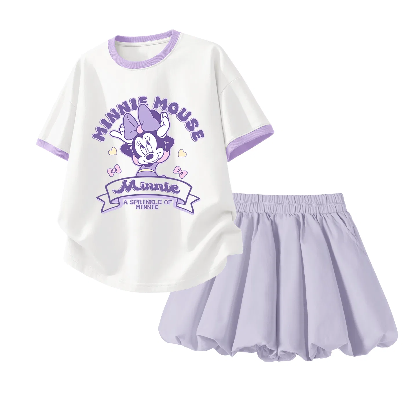Спортивный костюм Disney Casual Sportswear 2 Piece Set для детей, кремово-голубой — фото 4