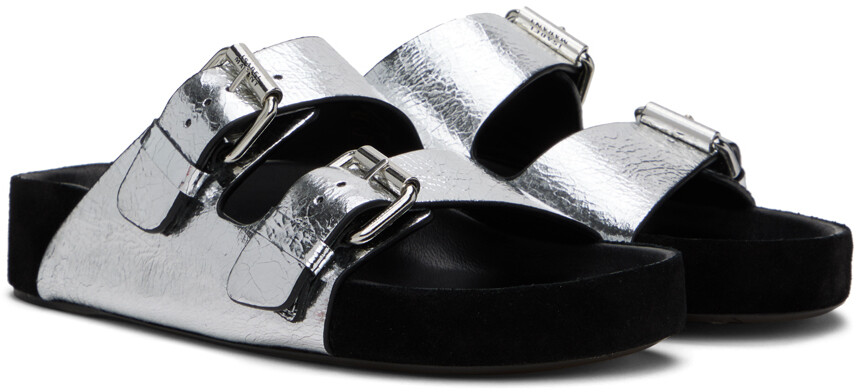 Сандалии Леннио Isabel Marant, Silver — фото 4