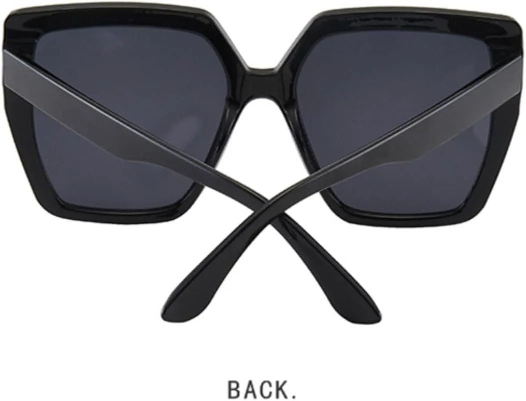 

Ретро розовые солнцезащитные очки для женщин, роскошные прямоугольные очки в большой оправе, мужские и женские очки с защитой от УФ-излучения UV400 VFDHN, 1