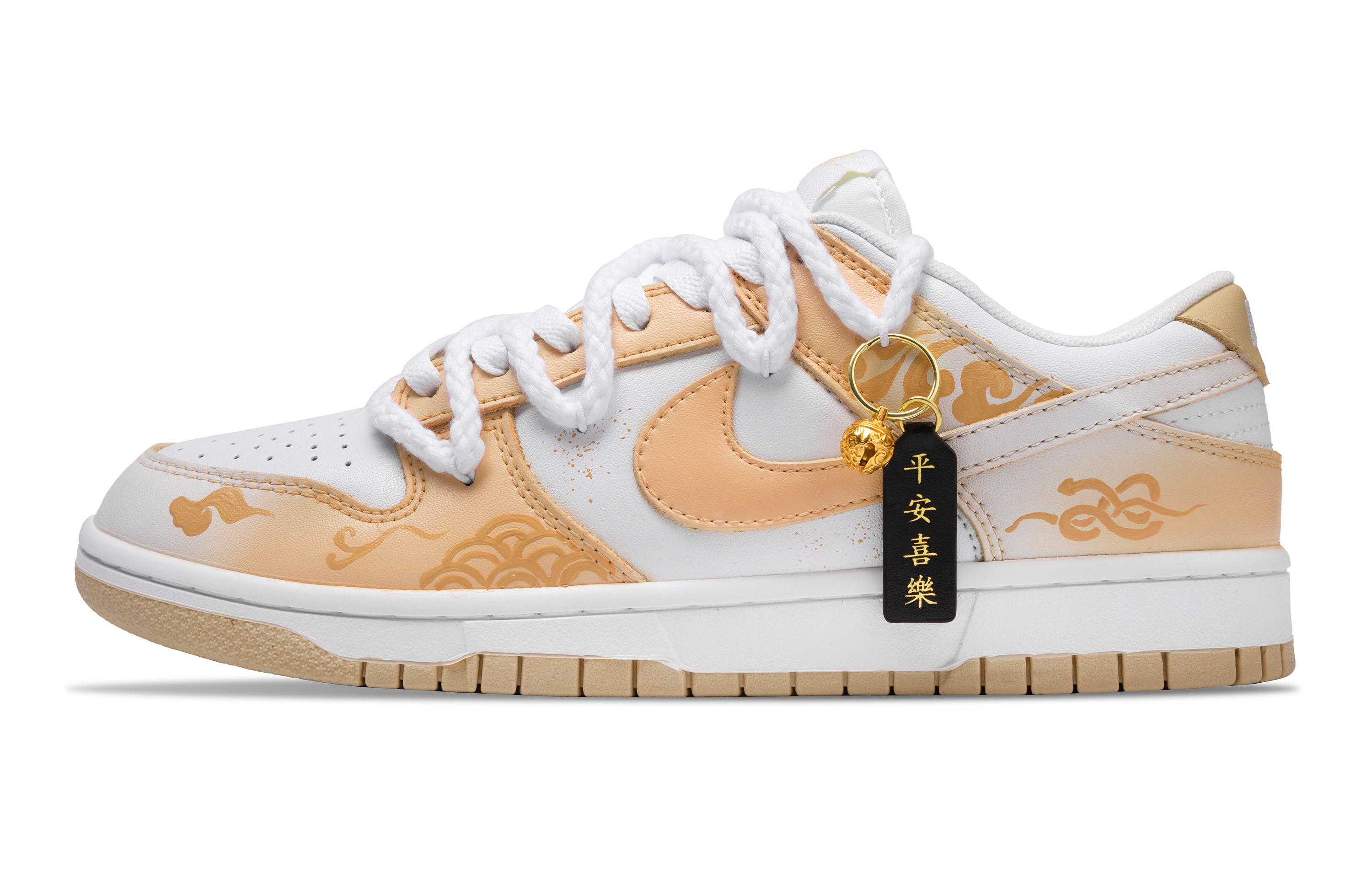 

Nike Кроссовки для скейтбординга Dunk с противоскользящим покрытием, износостойкие, мужские, светло-оранжевого цвета