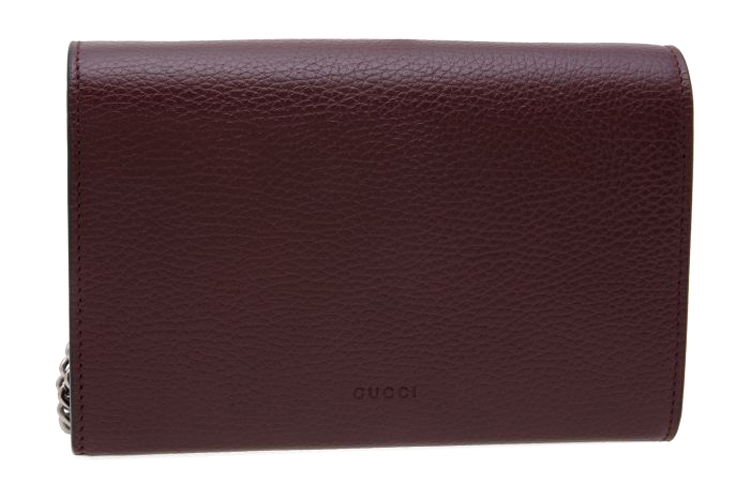 Кожаный кошелек-кроссбоди "Дионис" от GUCCI, темно-бордовый — фото 2