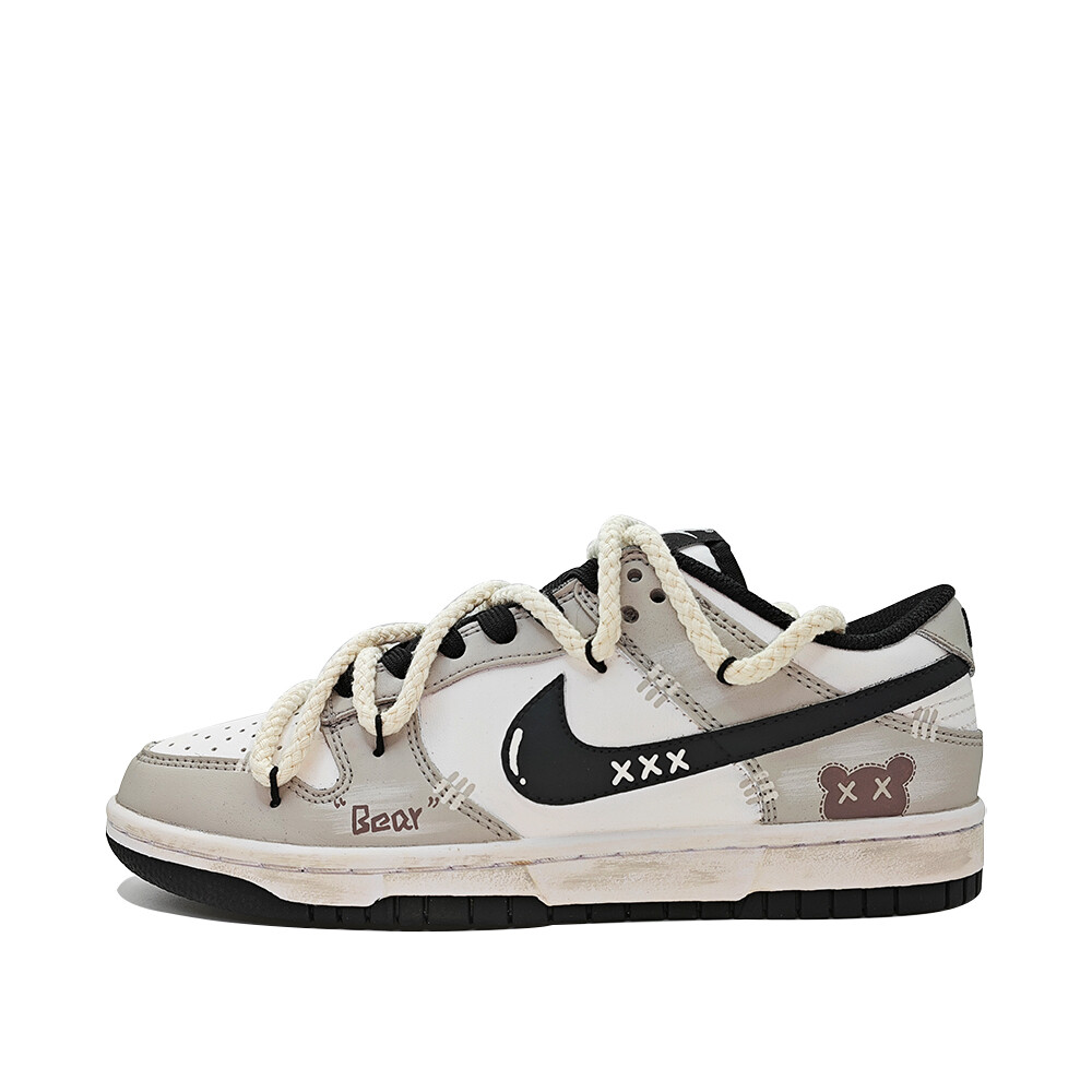 

Кроссовки Nike Dunk Skateboarding Shoes Women's Low-top Greige, серый