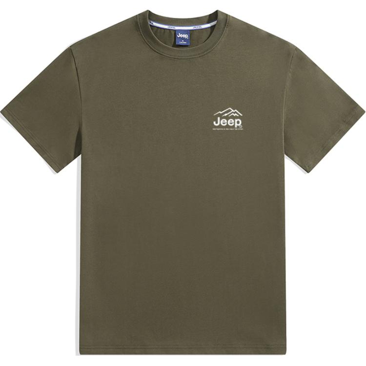 

Футболка Unisex Crew Neck Moderate Jeep, army зеленый