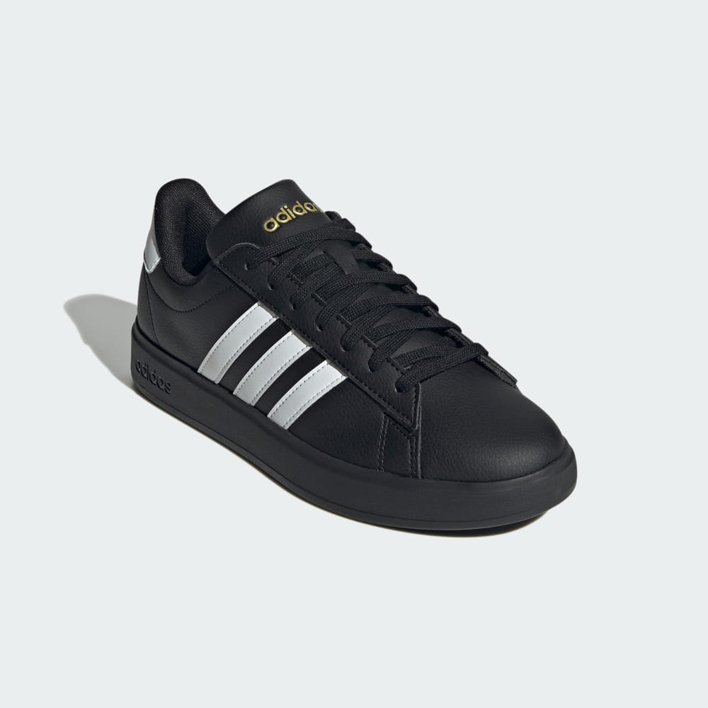 Кроссовки Adidas Grand Court 2.0 Shoes, цвет Core Black/Cloud White/Gold Metallic — фото 4