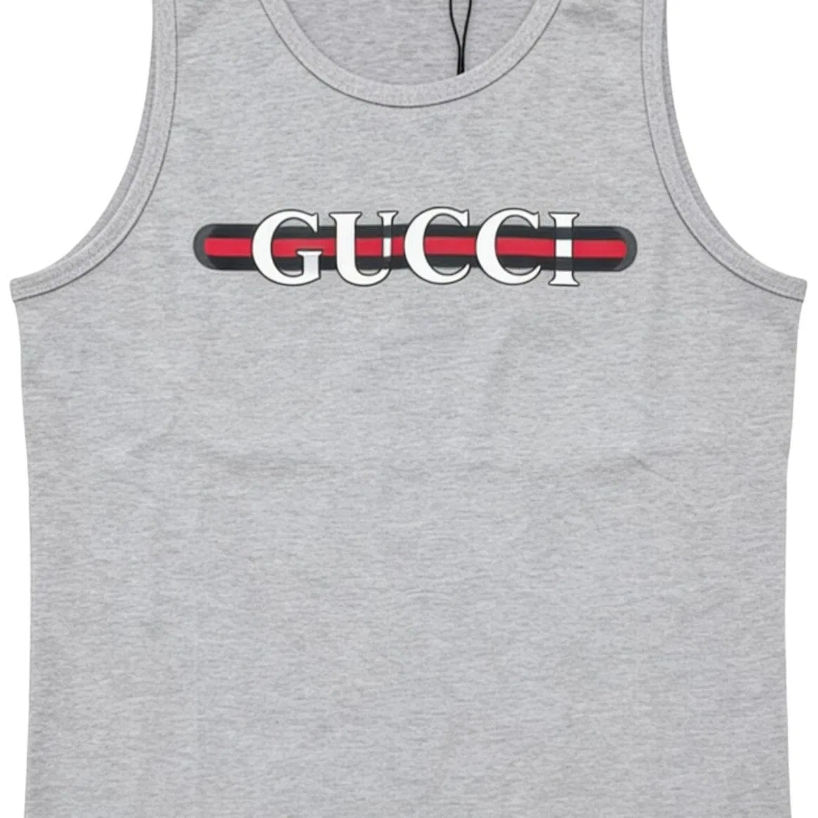 Топ женский GUCCI Crew Neck Moderate, Классический дизайн, Серый — фото 3