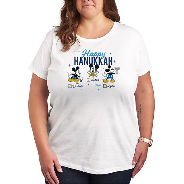 

Футболка Plus size Happy Hanukkah Disney, White, Белый, Футболка Plus size Happy Hanukkah Disney, White