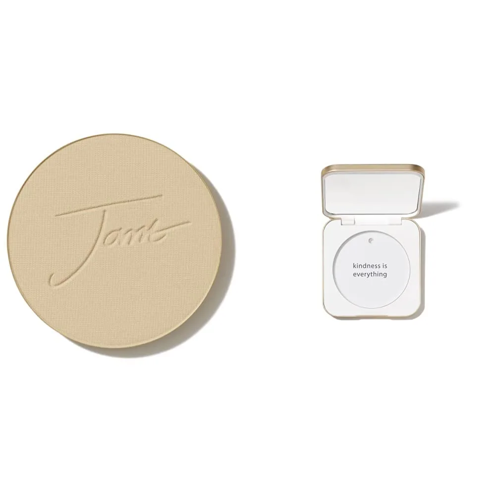 Набор многоразовых компактных пудр Jane Iredale PurePressed Base Mineral Foundation | Полуматовая прессованная пудра с SPF | Без талька, веганский продукт, не тестируется на животных, Warm Sienna