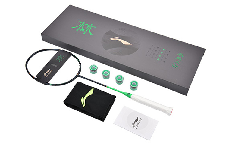 

LINING Полностью карбоновая ракетка для бадминтона Wind Forest Volcano серии, тип контроля мяча, унисекс, черный