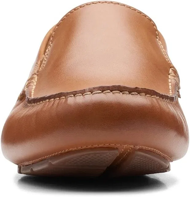 Мужские мокасины Clarks Markman Plain Drivers Slipper, 2-Tan Leather — фото 4