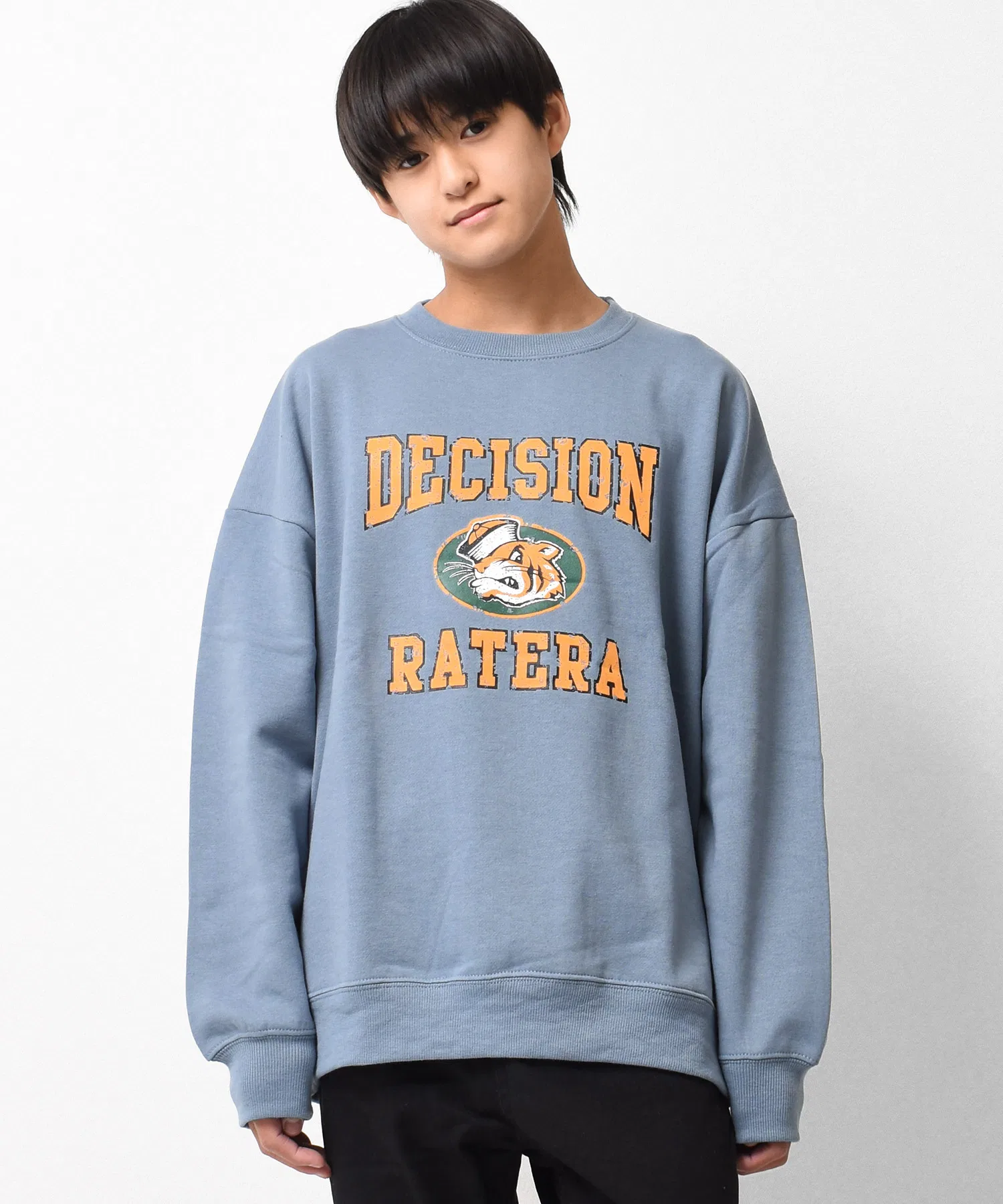Свитшот из ворсистого флиса DECISION