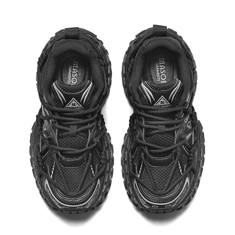 Masongarments Низкие массивные кроссовки унисекс Jet Black (Charm), цвет Jet Black (Charm) — фото 4