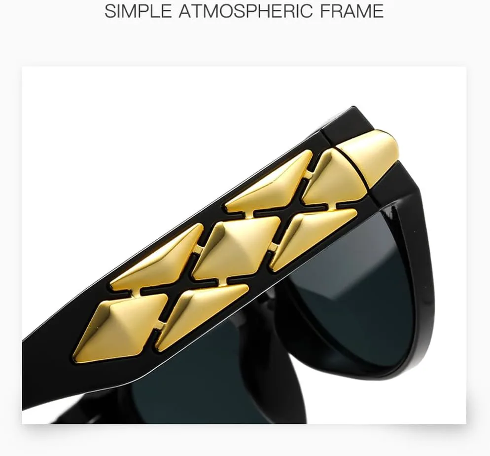 

Солнцезащитные очки «кошачий глаз» для женщин, винтажные ретро-очки, модные женские зеркальные очки для улицы, защита от УФ-излучения UV400 generic, Black Brown