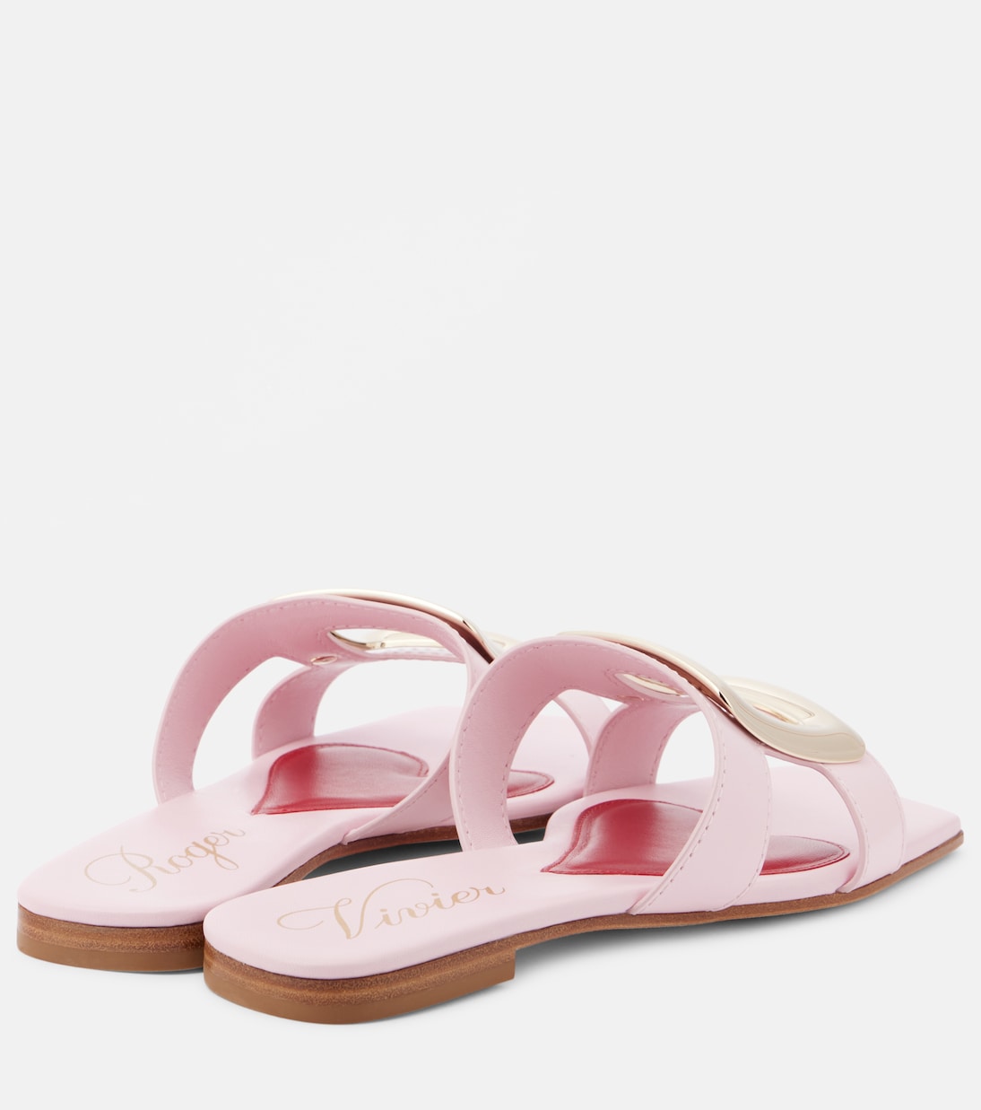 Кожаные сандалии Viv' By The Sea Roger Vivier, Teen Pink — фото 3