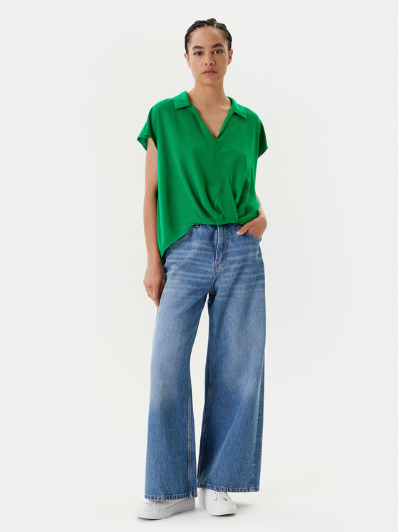 Блузка обычного кроя LV044C199G Calvin Klein, зеленый — фото 2