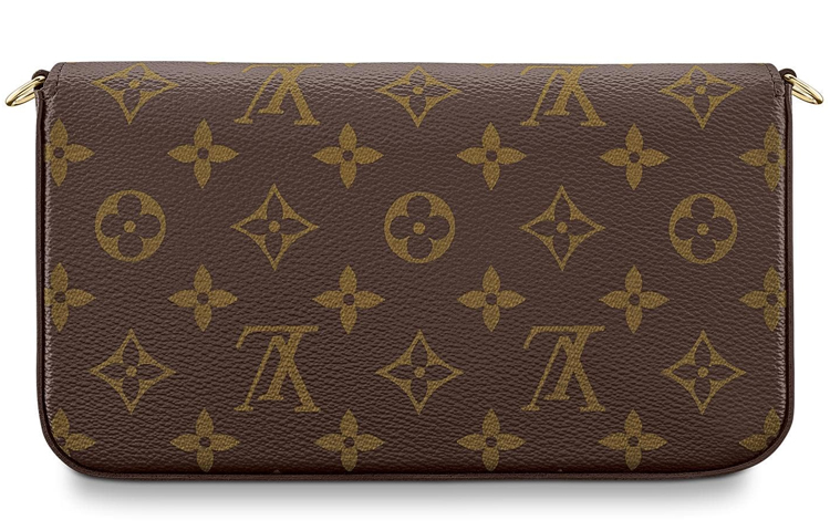 Женская цепочка-плечо Felicie Pochette Monogram коричневый LOUIS VUITTON — фото 4