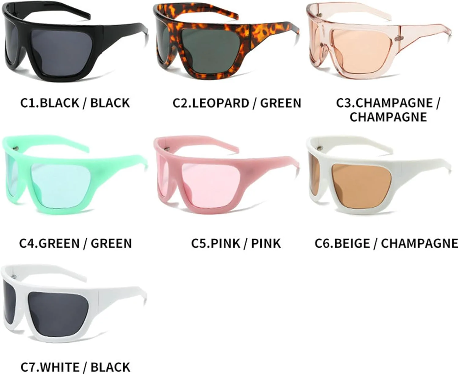 

Солнцезащитные очки Willochra Y2K Wave Mask для женщин и мужчин, большие, серебристые, с зеркальными линзами, футуристический дизайн, стильные дизайнерские очки, Pink