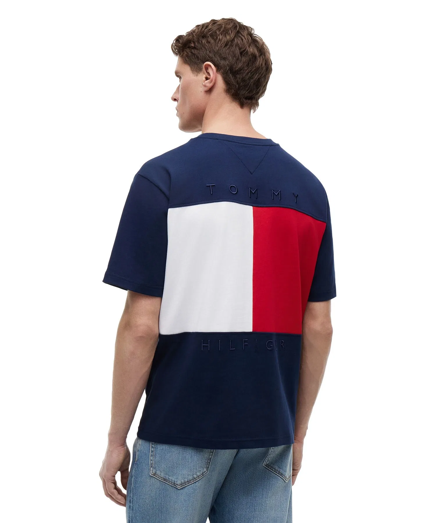 Мужская футболка Tommy Hilfiger с круглым вырезом и логотипом