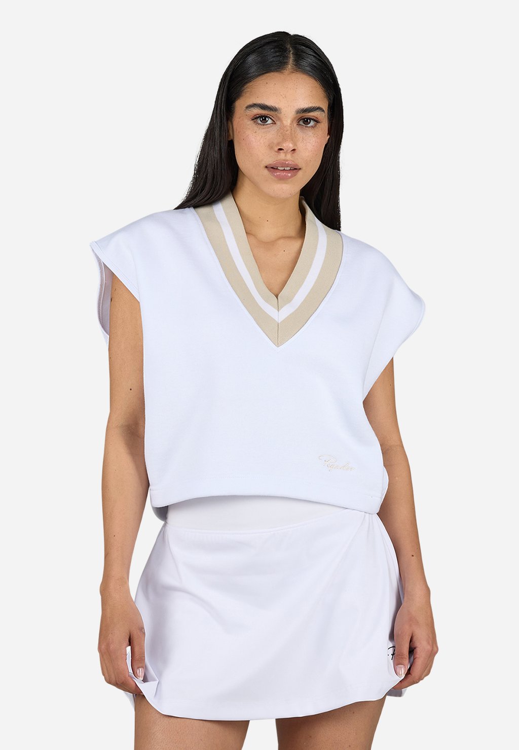 

Футболка с принтом JUNTA V-NECK VEST Pegador, белый