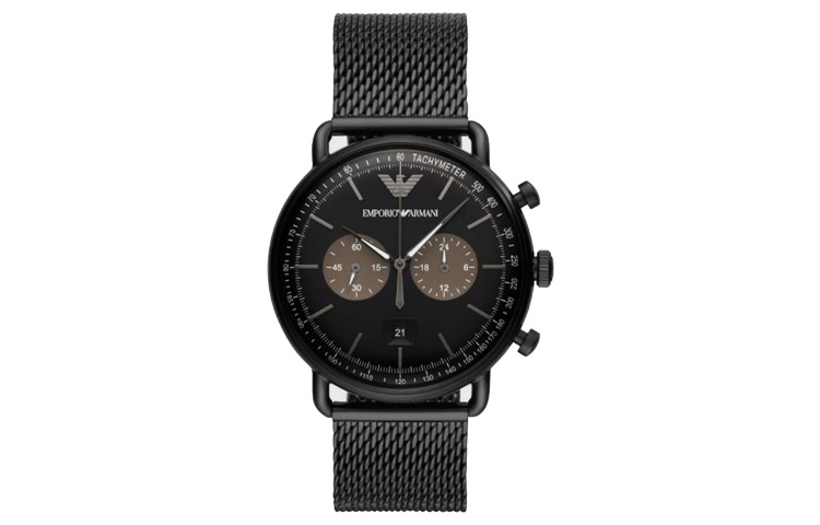 

EMPORIO ARMANI Часы Wrist Watch Quartz Movement Stainless Steel Strap 43mm Black Dial Men's Watch AR11142