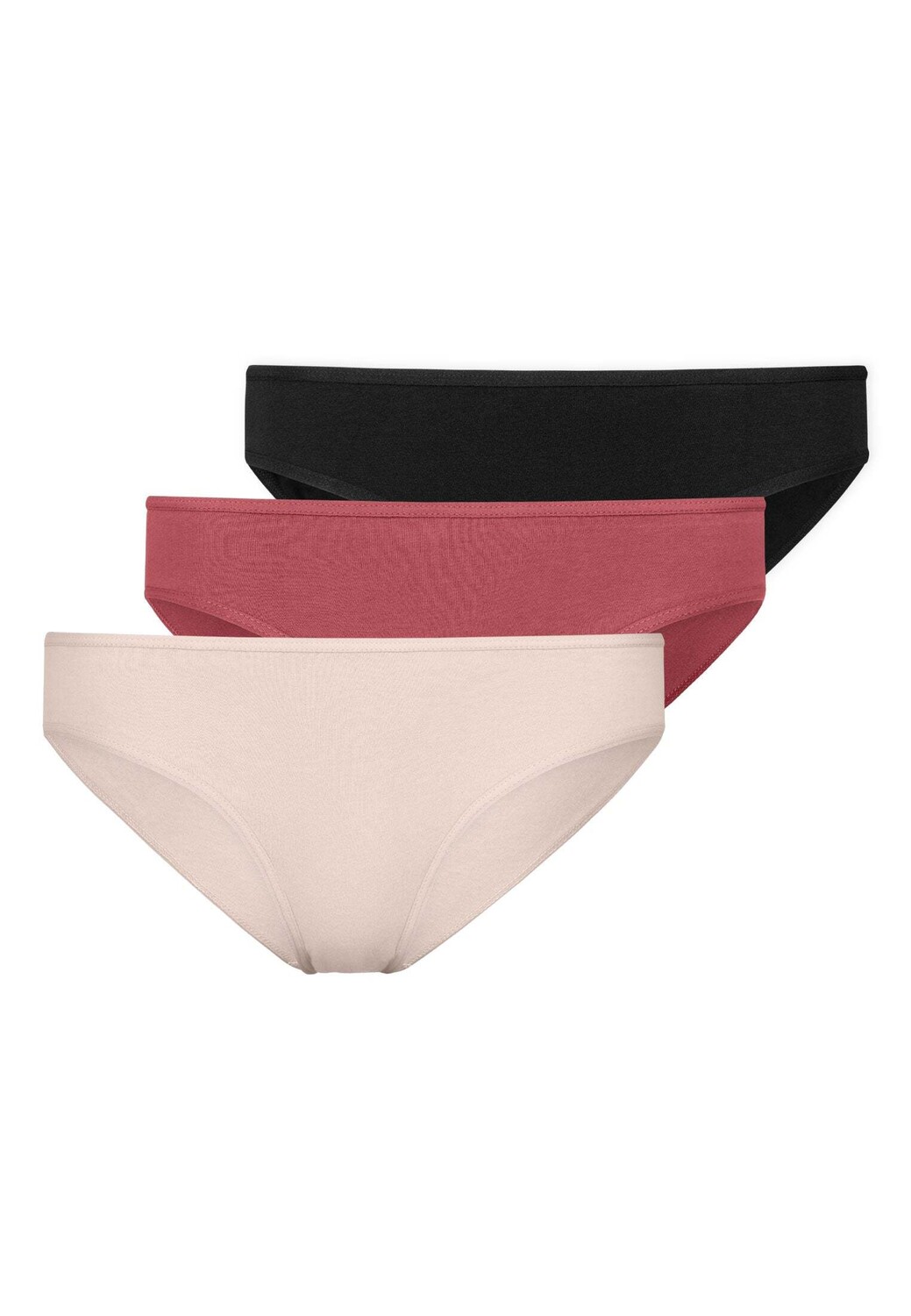 

Трусы SNOCKS Damens aus Bio Baumwolle 3 шт, цвет Mix (Apricot/Mauve/Schwarz)