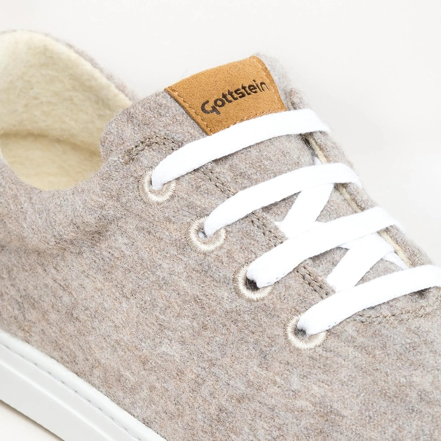 Кроссовки Gottstein Wool Walker 101 из 100% натуральной шерсти для мужчин и женщин | Шерстяные кроссовки, бежевый — фото 4